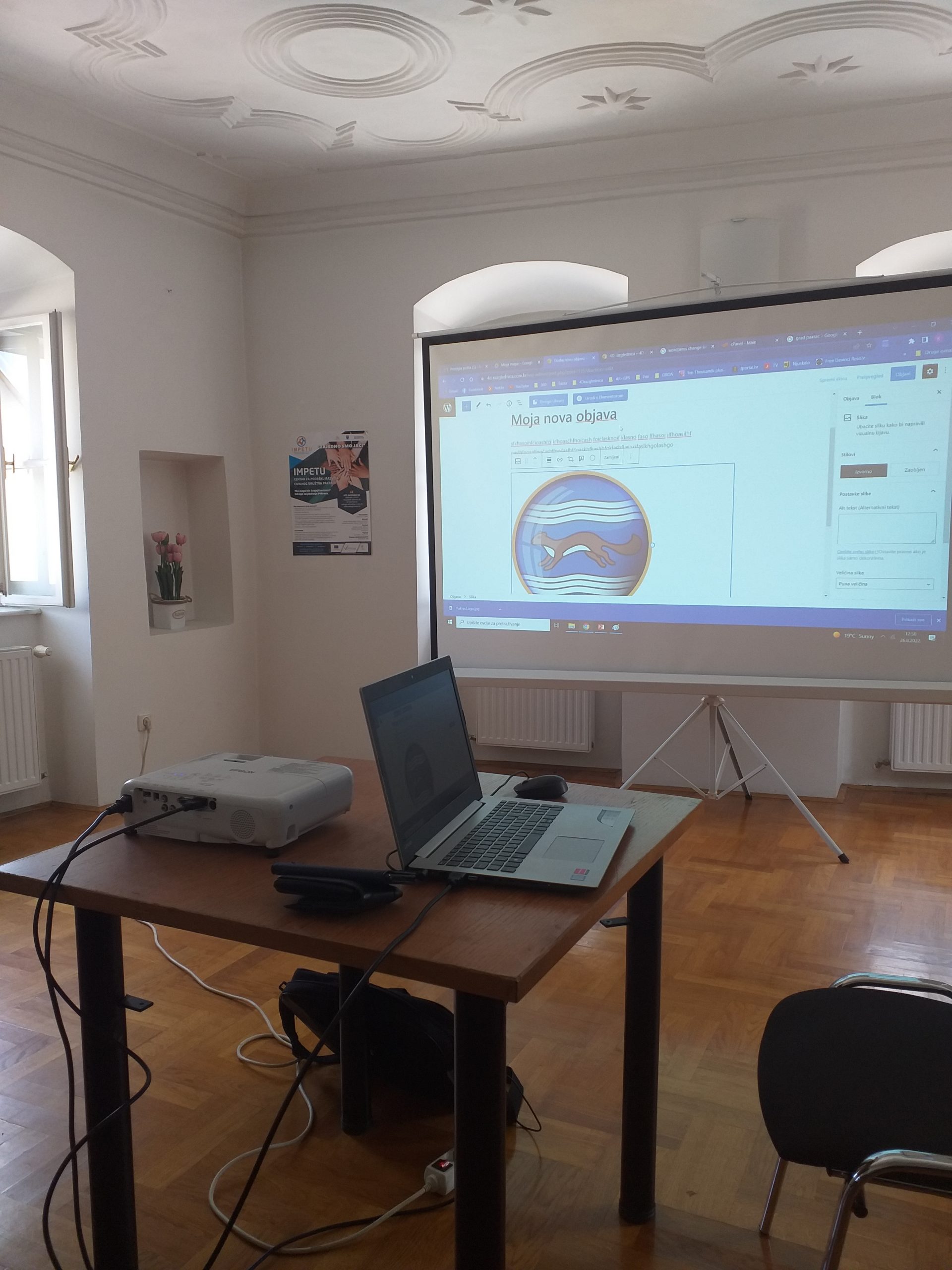 26.08.2022. Održana informatička radionica u sklopu projekta “Impetu” Centar za podršku razvoja civilnog društva Pakrac